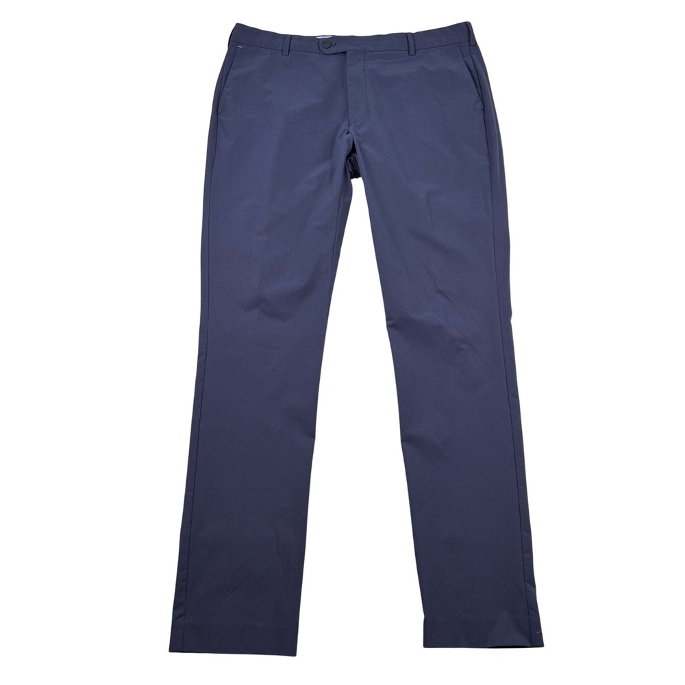 Peter Millar Pants Mens 36x34 Crown Crafted Navy Slacks Performance Golf Preppy